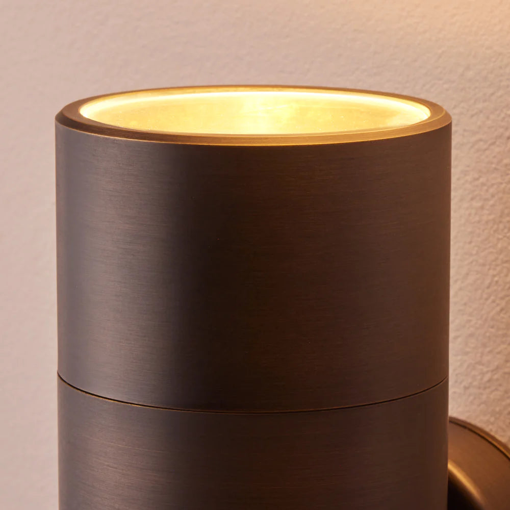 Pooky Large Portreath IP65 Up and Down Pillar Wall Light