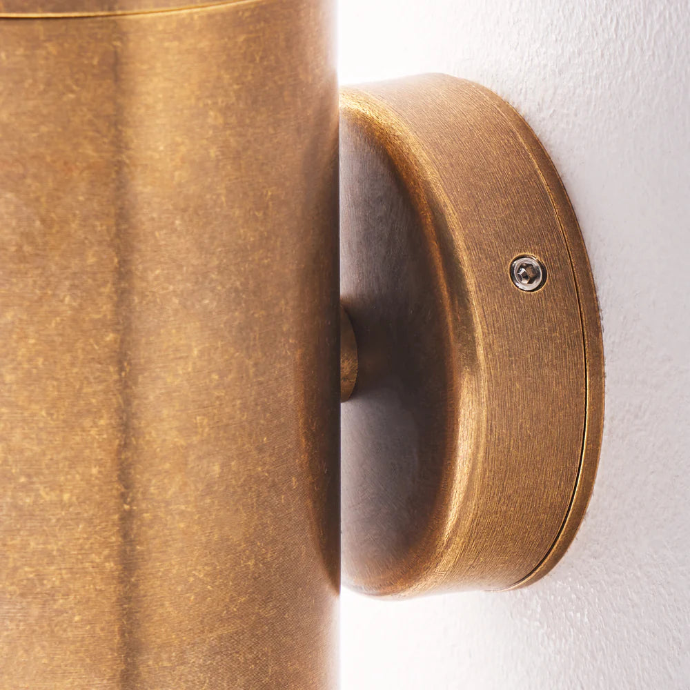 Pooky Large Portreath IP65 Up and Down Pillar Wall Light