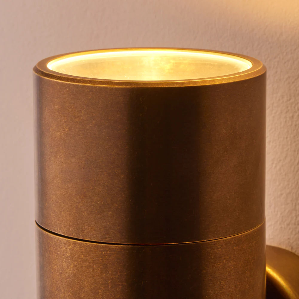 Pooky Large Portreath IP65 Up and Down Pillar Wall Light