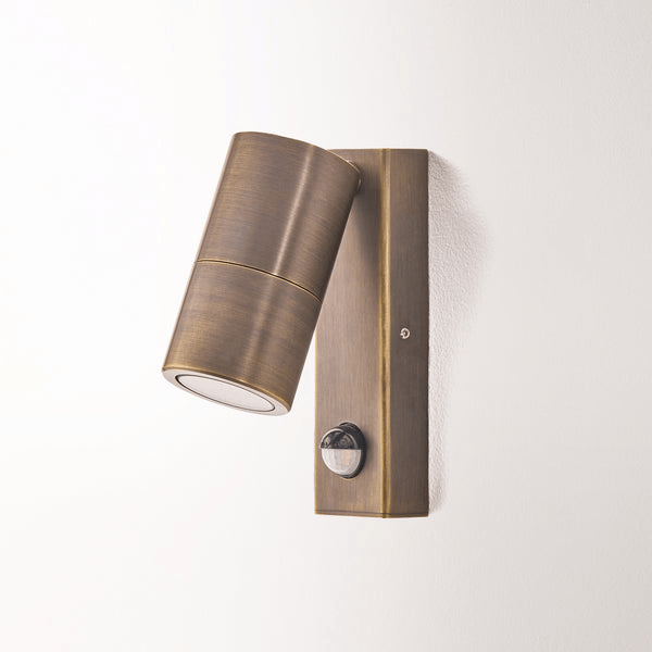 Pooky - Motion Sensor Portreath Ip65 Adjustable Pillar Light - Bronze