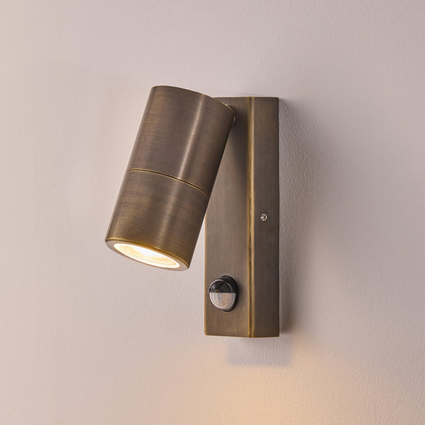 Pooky - Motion Sensor Portreath Ip65 Adjustable Pillar Light - Bronze
