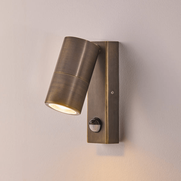 Pooky - Motion Sensor Portreath Ip65 Adjustable Pillar Light - Bronze