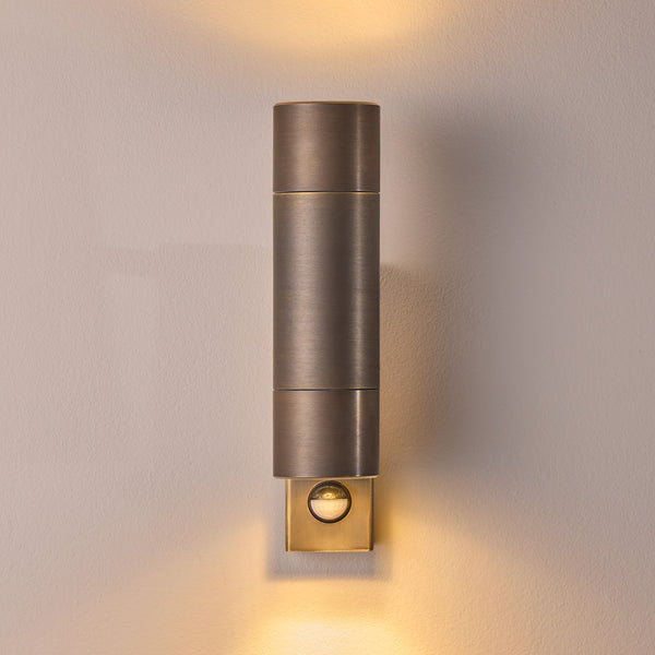 Pooky - Motion Sensor Portreath Up And Down Ip65 Pillar Light - Bronze