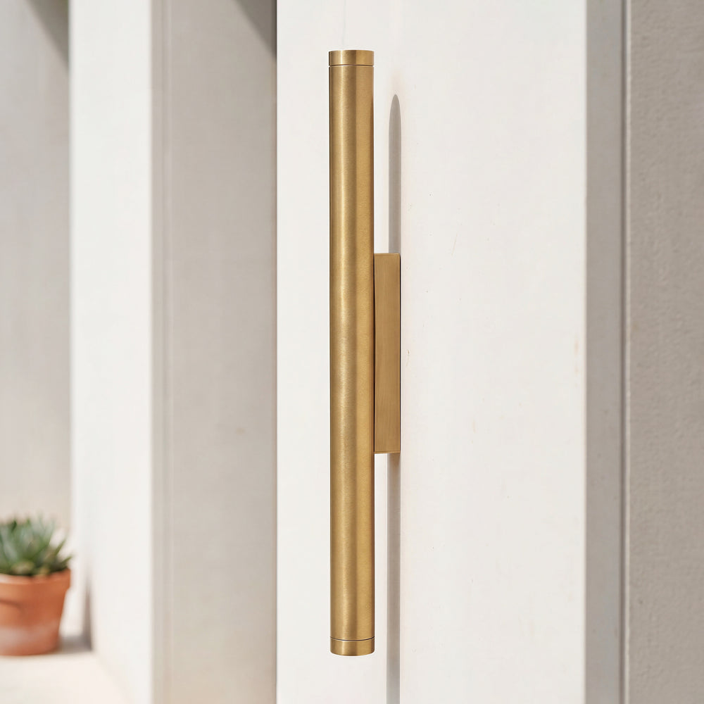 Pooky - Portleven IP65 Wall Light - Aged Brass