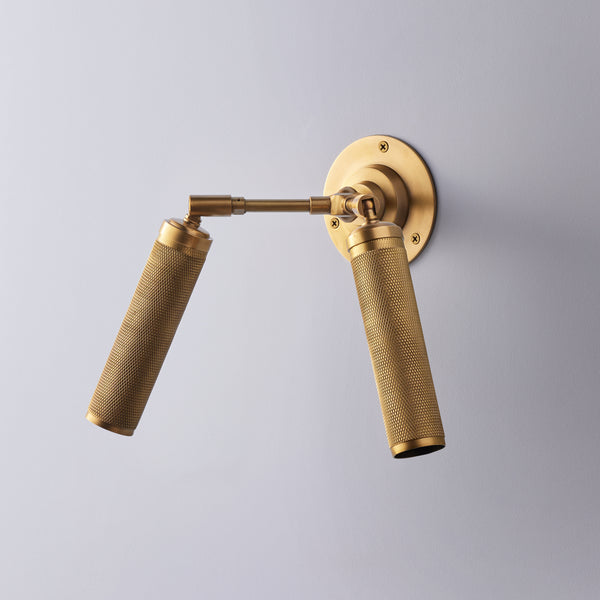 Pooky - Quantum Double Wall Light - Antiqued Brass