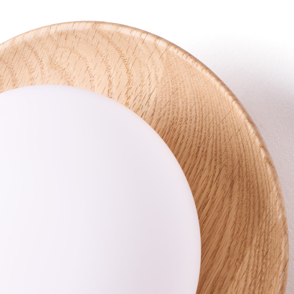 Pooky - Rondel Wall Light - Natural Wood