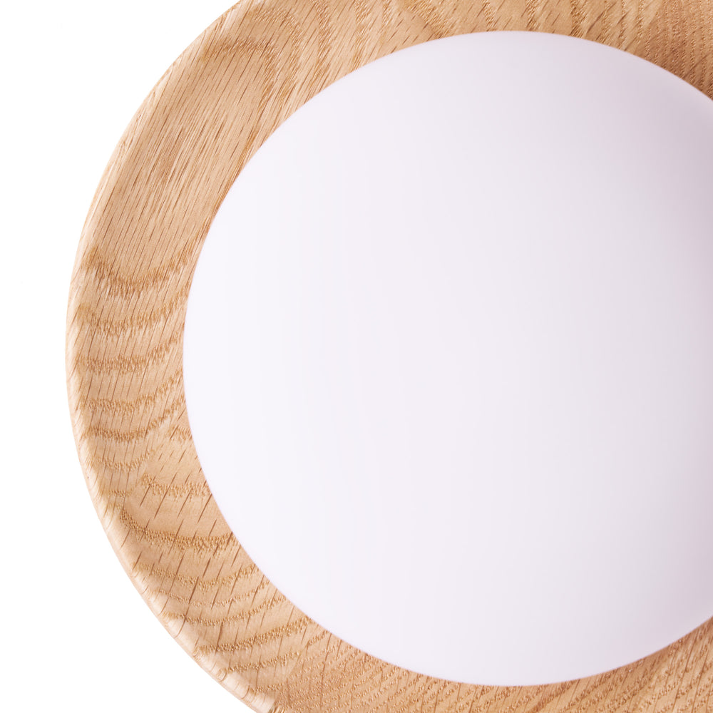 Pooky - Rondel Wall Light - Natural Wood