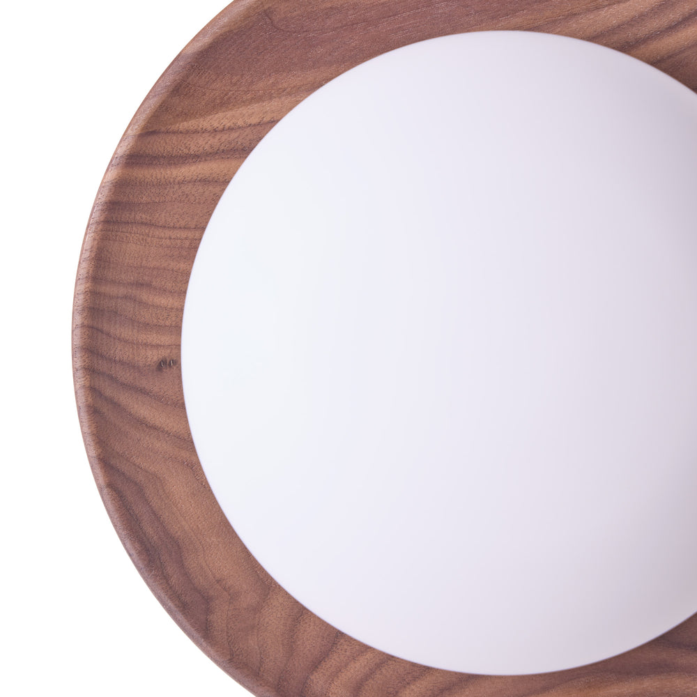 Pooky - Rondel Wall Light - Dark Walnut