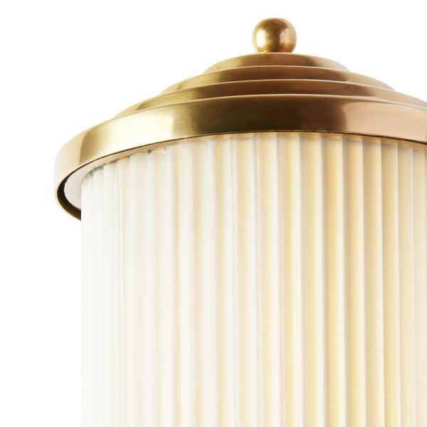 Pooky - Deco Baby Roddy ip44 Rated Wall Light - Brass and Frosted Glass