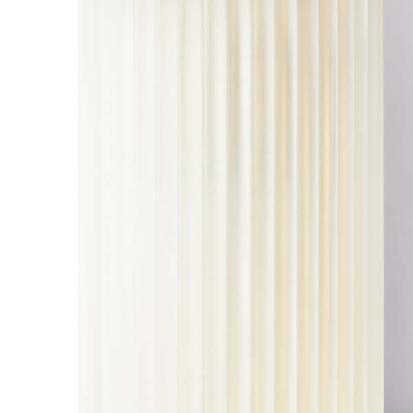 Pooky - Long Roddy ip44 Wall Light - Brass and Frosted Glass illuminated by soft, frosted light.