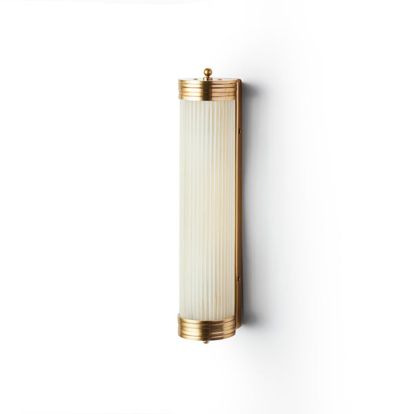 Pooky - Long Roddy ip44 Wall Light - Brass and Frosted Glass
