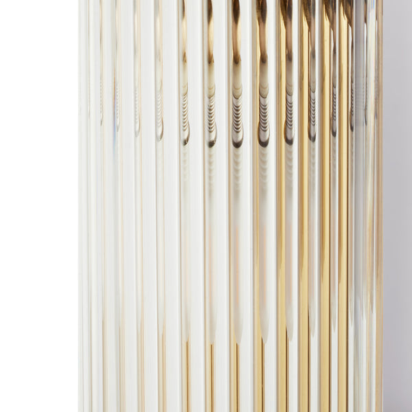 Pooky - Long Roddy ip44 Wall Light - Brass with Glass Rods