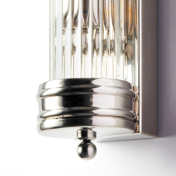 Pooky - Rodtastic ip44 Wall Light - Nickel and Glass