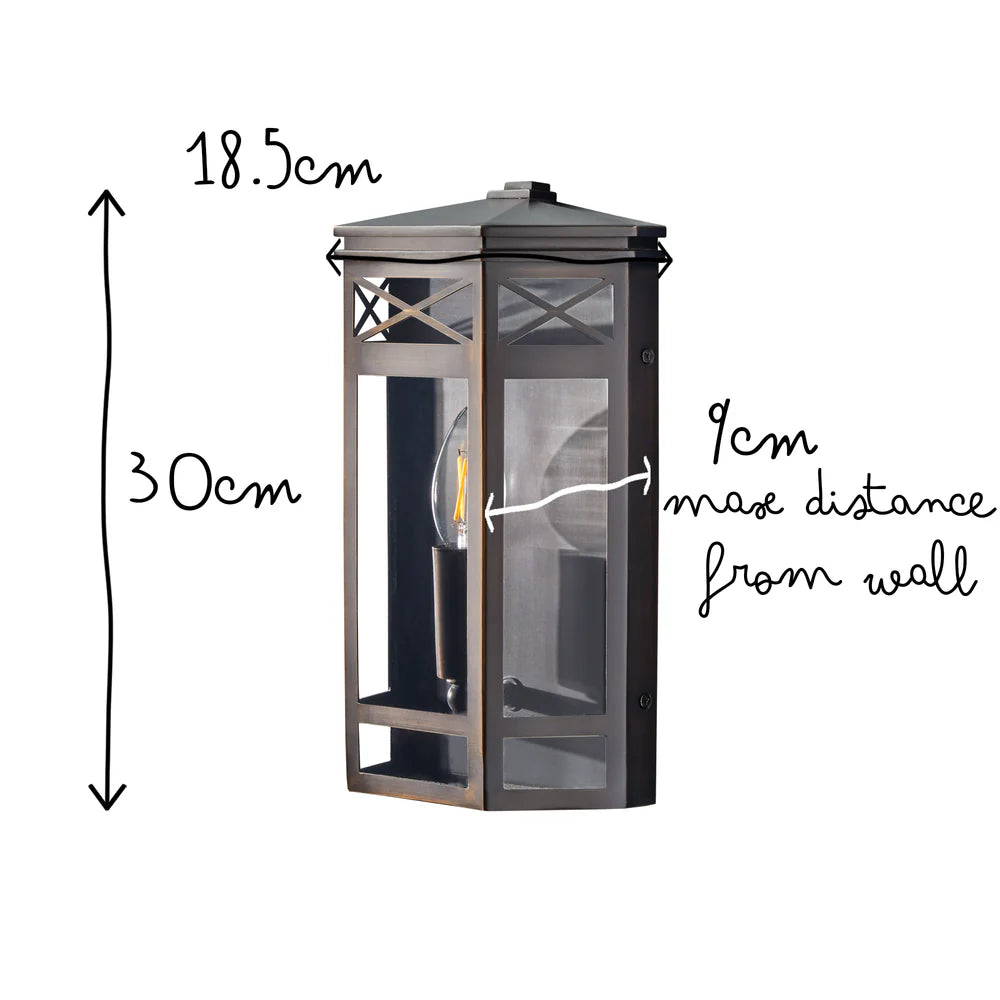 Pooky Rothesay IP44 Outdoor Wall Light in Bronze