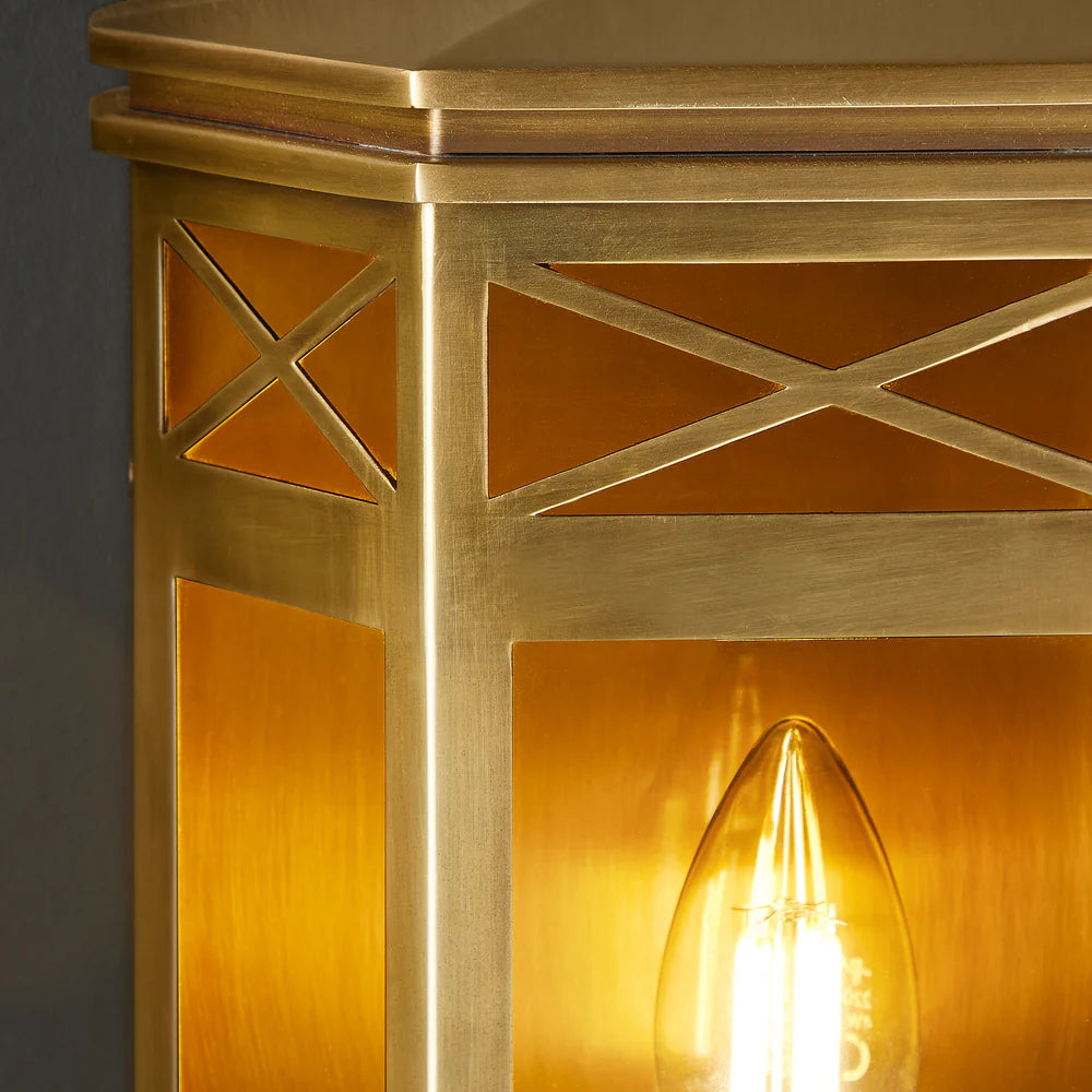 Pooky Rothesay IP44 Outdoor Wall Light in Brass