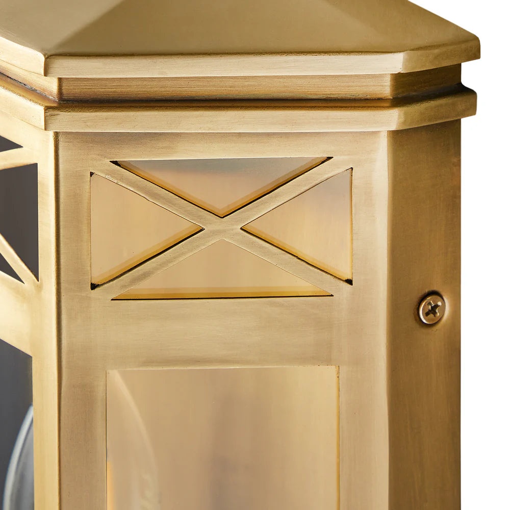 Pooky Rothesay IP44 Outdoor Wall Light in Brass