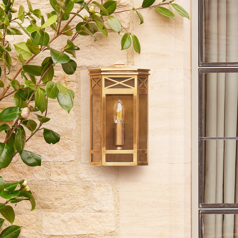 Pooky Rothesay IP44 Outdoor Wall Light in Brass