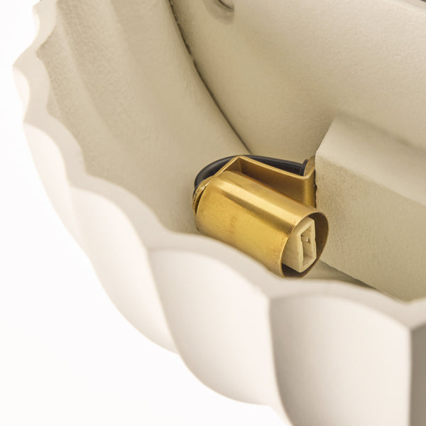 Pooky - Smaller Ruckle Wall Light - Paintable Finish