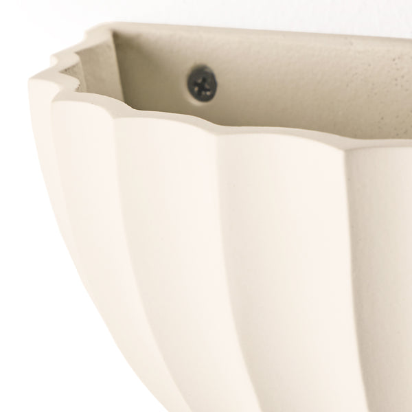 Pooky - Large Ruckle Wall light - Paintable Finish