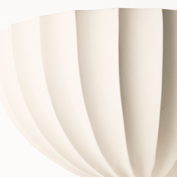 Pooky - Large Ruckle Wall light - Paintable Finish