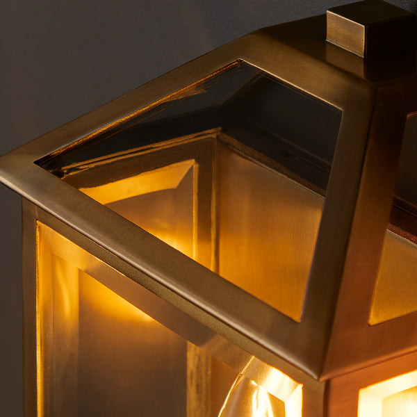Pooky - Salcombe Ip44 Exterior Wall Light - Antique Brass