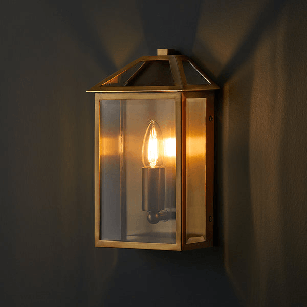 Pooky - Salcombe Ip44 Exterior Wall Light - Antique Brass