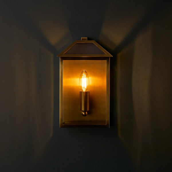 Pooky - Salcombe Ip44 Exterior Wall Light - Antique Brass