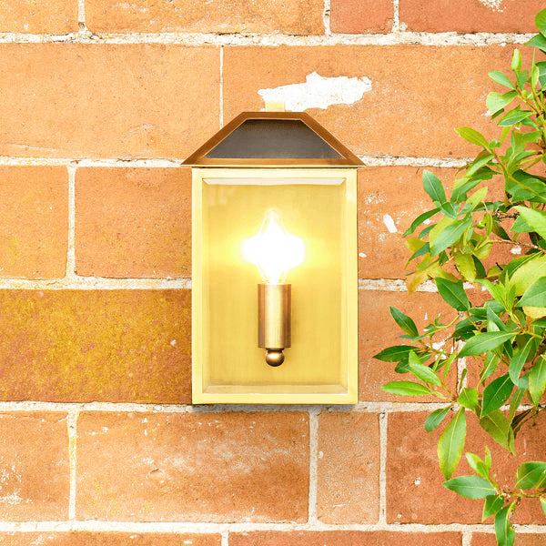 Pooky - Salcombe Ip44 Exterior Wall Light - Antique Brass