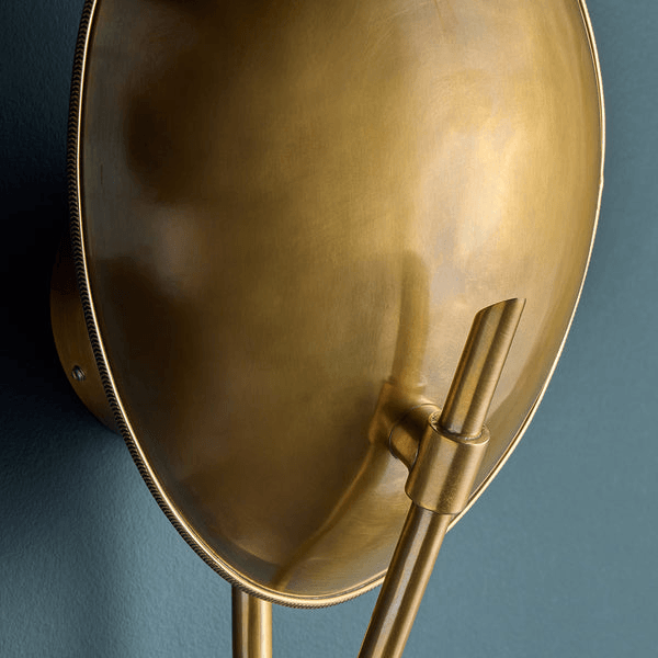 Pooky - Scoop Wall Light - Antique Brass