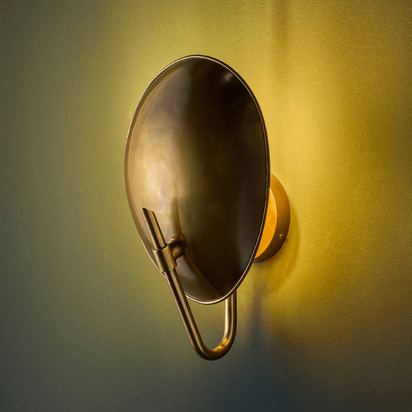 Pooky - Scoop Wall Light - Antique Brass
