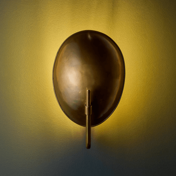 Pooky - Scoop Wall Light - Antique Brass