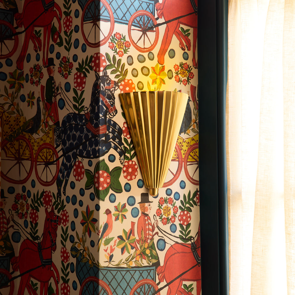 Pooky - Smaller Sensu Wall Light - Brass