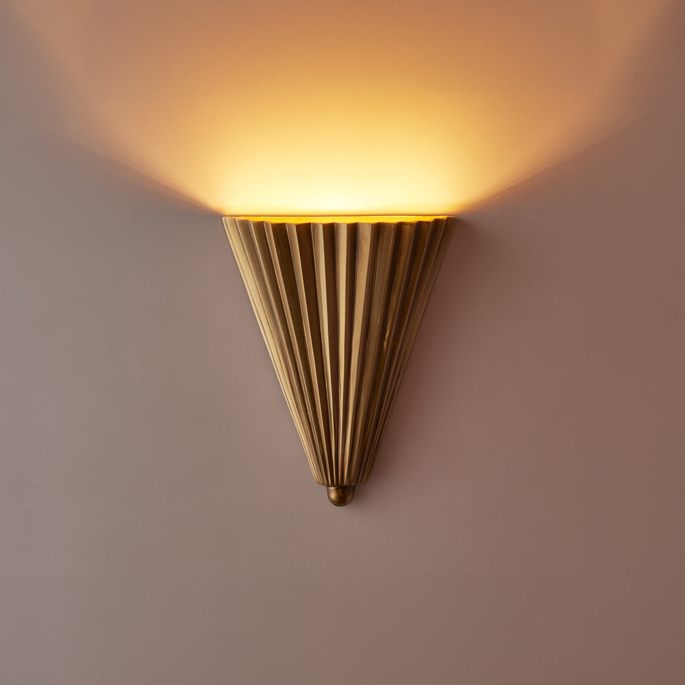 Pooky - Smaller Sensu Wall Light - Brass