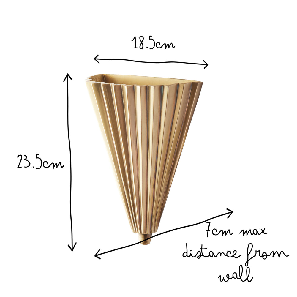 Pooky - Larger Sensu Wall Light - Brass