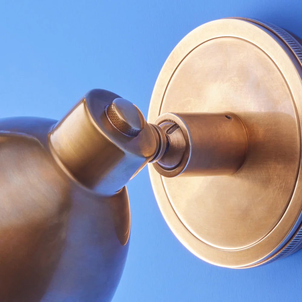 Pooky Schmorg IP54 Outdoor Wall Light in Brass