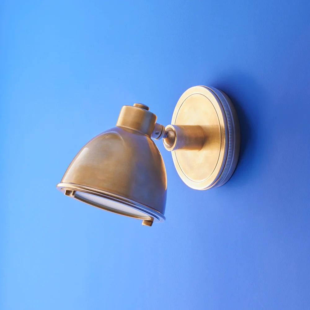 Pooky Schmorg IP54 Outdoor Wall Light in Brass