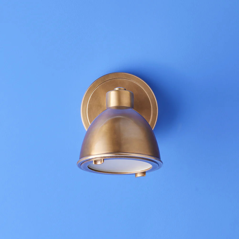 Pooky Schmorg IP54 Outdoor Wall Light in Brass