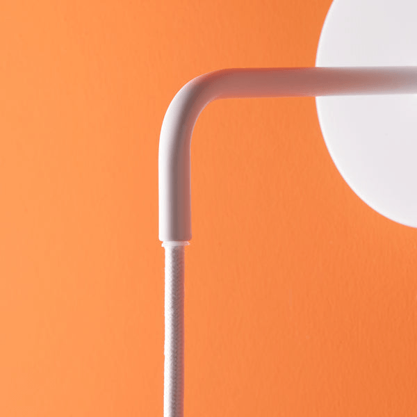 Pooky - Sway Wall Light - White close-up showing the modern design and white powder coating.