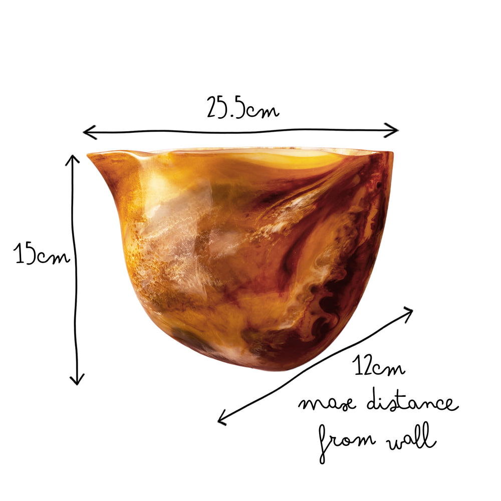 Pooky - Toby Wall Light - Tortoiseshell Resin