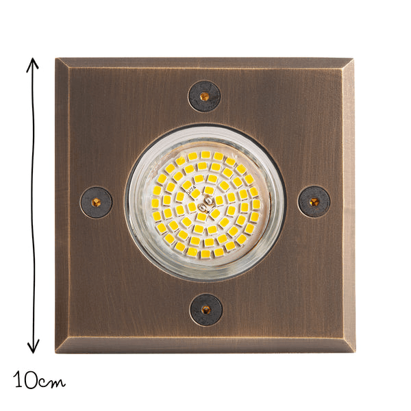 Pooky - Wrath Ip67 Recessed Decking Light - Antique Bronze