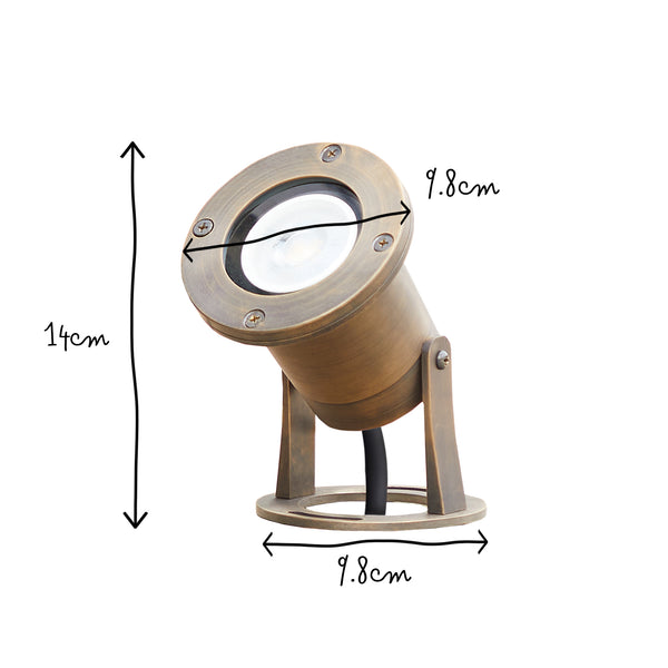 Pooky - Zennor Ip65 Garden Spotlight - Adjustable Bracket - Bronze