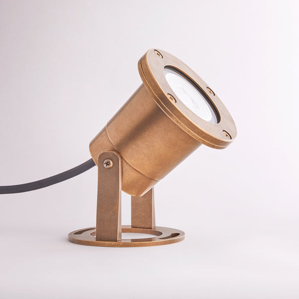 Pooky - Zennor Ip65 Garden Spotlight - Adjustable Bracket - Brass
