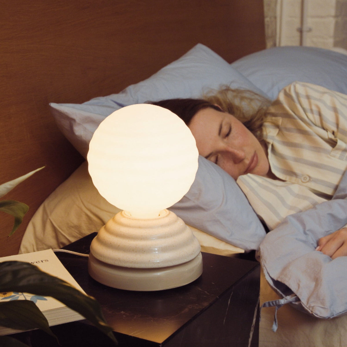 Tala Wake Sleep Light in Pebble White