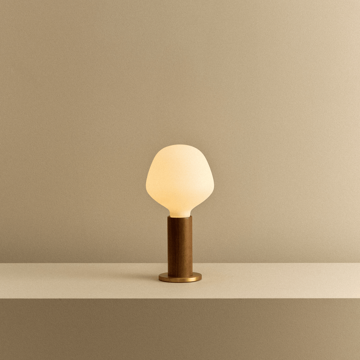 Tala Knuckle Table Lamp in Walnut + Enno