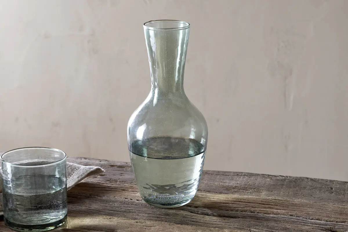 Nkuku - Yala Hammered Jug - Sage Green
