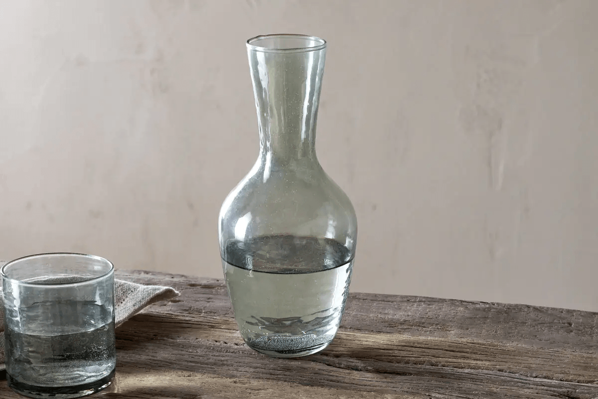 Nkuku - Yala Hammered Jug - Sage Green