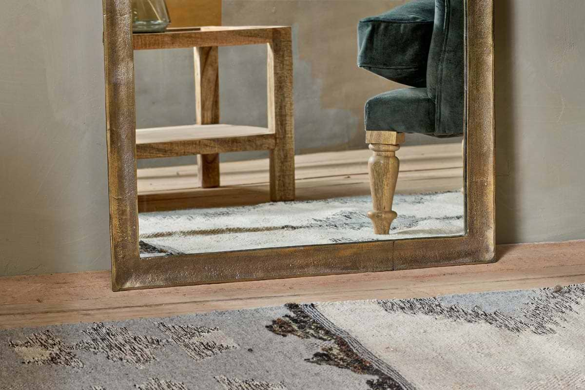 Nkuku - Yadur Full Length Mirror - Antique Brass