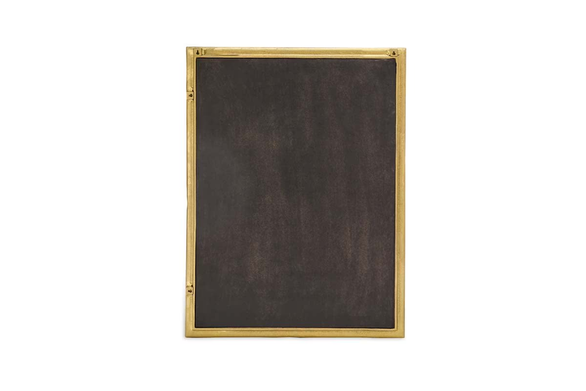Nkuku - Yadur Rectangular Mirror - Antique Brass - Large