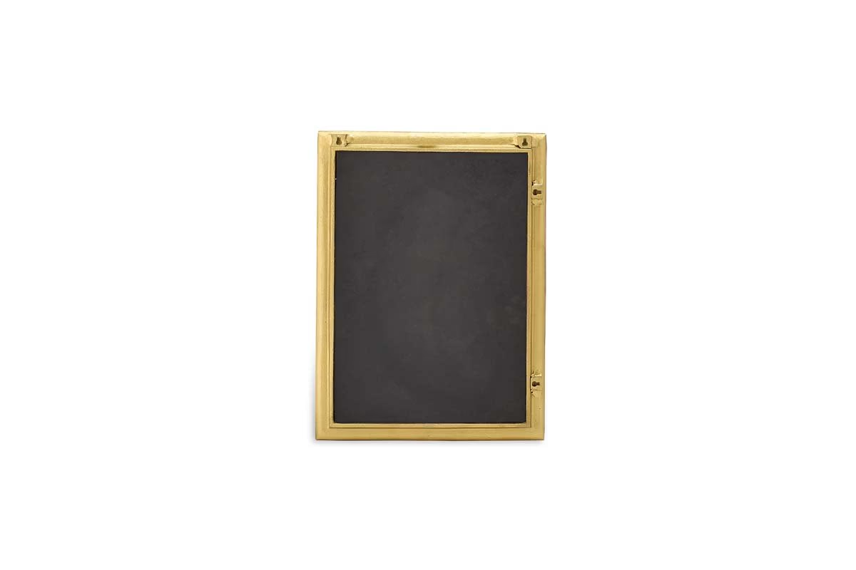 Nkuku - Yadur Rectangular Mirror - Antique Brass - Small
