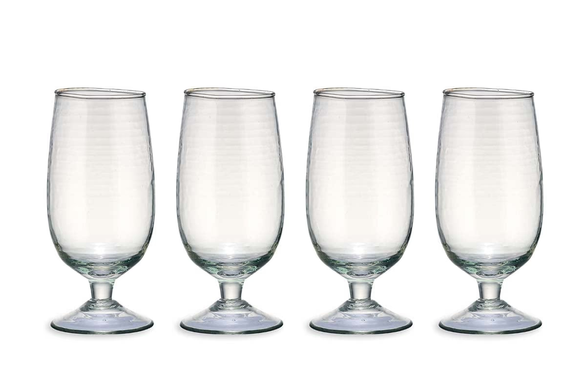 Nkuku - Yala Hammered Glass - Clear (Set of 4)